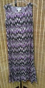 JULIAN Taylor Dress Maxie Flare Tail A line  Purple Black Size 6/30